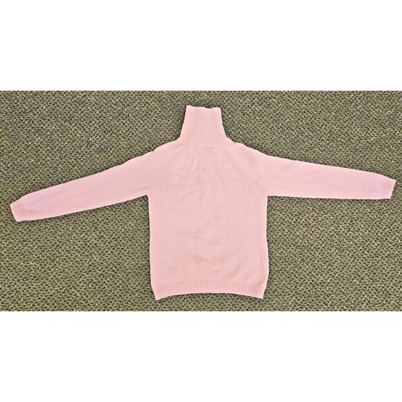 Lauren By Ralph Lauren Turtleneck Sweater Pink Gold Snap Buttons (Women's S/M) - Picture 9 of 9